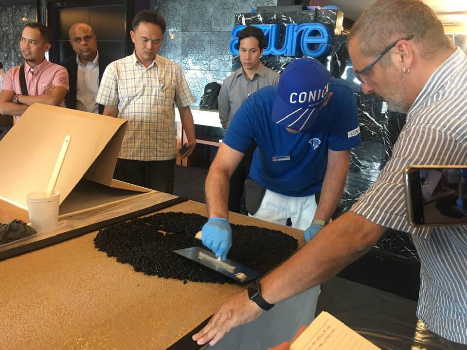 CONICA sports surface demonstration with Veritas Technologies